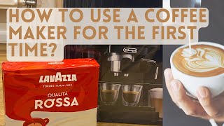 How To Make Your First Cappuccino  DeLonghi EC230  RIunboxing [upl. by Leiria]