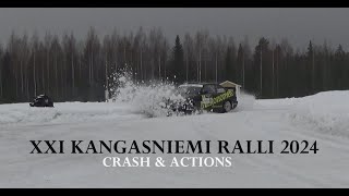 XXI KANGASNIEMI RALLI 2024  CRASH amp ACTIONS  HampRChannel [upl. by Aiuqcaj]