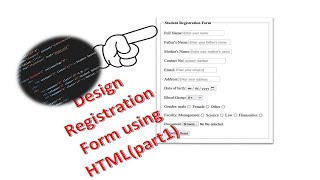 Create Student Registration Form using HTML in nepali language [upl. by Squires]