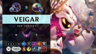 Veigar Support vs Braum  KR Master Patch 149 [upl. by Corrianne]