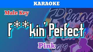 Fkin Perfect by Pink Karaoke  Male Key [upl. by Airat]