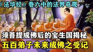 《法华经》卷六中的法界奇观：须菩提成佛后的宝生国揭秘！以及五百弟子未来成佛的殊胜受记！ [upl. by Joella]