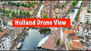 Drone view Netherlands Beverwijk Holland IJmuiden Heemskerk [upl. by Fasano]