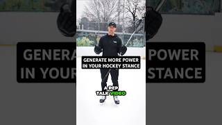 GENERATE MORE POWER IN YOUR HOCKEY STANCE hockeycoaching hockeytraining [upl. by Marcell184]