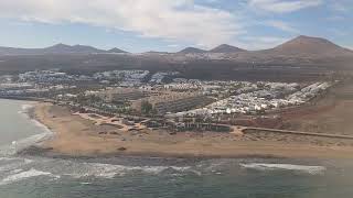 Landing at Lanzarote Airport canaryislands lanzarote [upl. by Sirraj645]