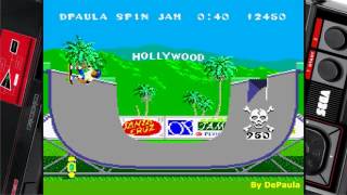 Jogos de Verão  California Games Master System Evento Half Pipe [upl. by Eceerehs505]