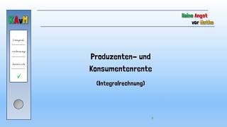 Produzenten und Konsumentenrente [upl. by Monte]