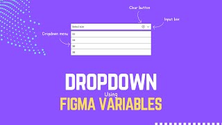 Single select dropdown using Figma Variables [upl. by Skelly]