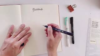 Paperblanks Dot Grid Planner Gratitude Log Tutorial [upl. by Frederica]