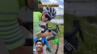 tutorial cara pakai roadbike yang benar cycling [upl. by Nertie510]