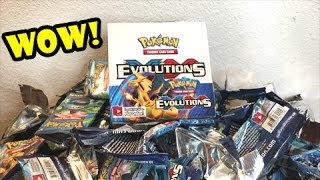 I PULLED IT  Opening a POKEMON EVOLUTIONS BOOSTER BOX [upl. by Oicnedif]