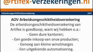 Een AOV Arbeidsongeschiktheidsverzekering van Artifex op ArtifexVerzekeringennl [upl. by Dilan]