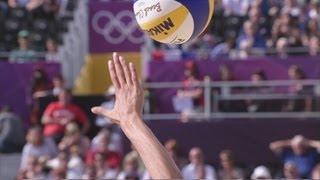 Womens Beach Volleyball Preliminary Round  GRE v RUS  London 2012 Olympics [upl. by Llerrehs802]