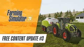 More CLAAS for Farming Simulator 20 Free Content Update 3 [upl. by Amargo642]