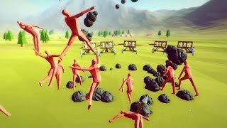 Totally Accurate Battle Simulator  Peasants vs Everything  TABS Gameplay [upl. by Nnylecyoj]