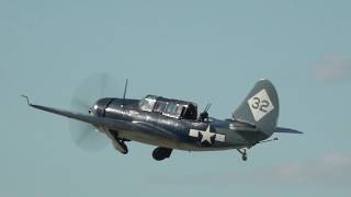 Curtiss SB2C Helldiver Ride  WWII Weekend 2017  4PM Saturday [upl. by Halsey]