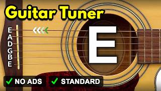 Guitar Tuner  Tune Standard Guitar Online  E A D G B E [upl. by Anyah366]