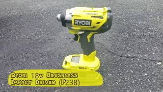 Ryobi 18v Brushless Impact Driver P238 Removing Lug Nuts [upl. by Benge]