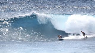 Makapuu Surfing the Hurricane Guillermo waves [upl. by Fisoi]