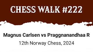 Magnus Carlsen vs Rameshbabu Praggnanandhaa • 12th Norway Chess 2024 [upl. by Silyhp235]