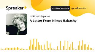 A Letter From Nimet Habachy [upl. by Alah]