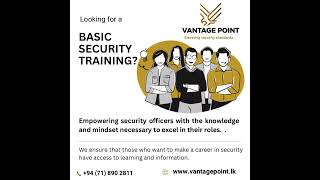 BASIC SECURITY TRAINING privatesecurity training srilanka securitystandards education [upl. by Ahseym]