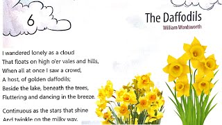 The Daffodils Poem English Class 8 The Magic Carpet  Lesson 6 the deffodils poem in hindi [upl. by Deland]