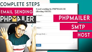 How to send email using PHP Mailer and host SMTP  PHPMailer Integration in PHP website  Hosting [upl. by Jacki]