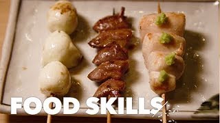 Japanese Yakitori Is a ChickenLovers Dream  Food Skills [upl. by Anhpad]