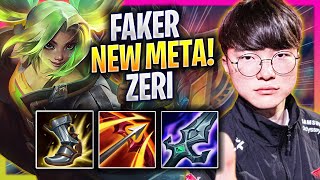 FAKER CRAZY NEW META ZERI MID  T1 Faker Plays Zeri MID vs Lucian  Season 2024 [upl. by Isoj859]