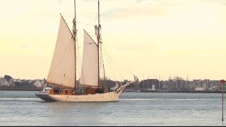 Goélette lEtoile  Stellamaris de La Rochelle  Voilier  Kernével  Bretagne  France [upl. by Lyrradal]