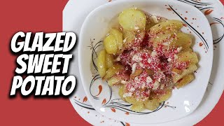 Glazed Sweet Potato  Meethi Shakarkandi Recipe  Delicious Sweet Quick  shorts youtubeshorts [upl. by Olegnad]