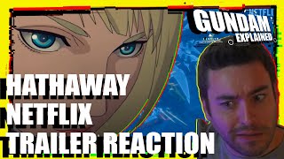 Mobile Suit Gundam Hathaway Netflix Trailer Reaction [upl. by Lokkin]