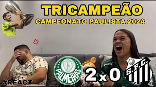 REACT REAÇÕES PALMEIRAS x SANTOS final 2 [upl. by Ehcrop]