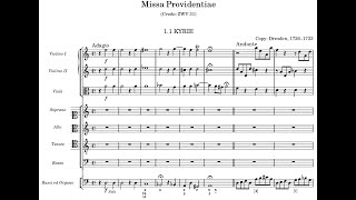 A Caldara  JD Zelenka  Mass in D Minor Providentiae w score [upl. by Atims]