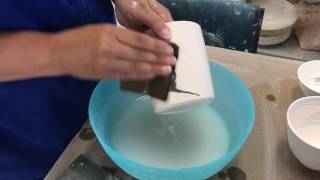 Pottery Video Polishing porcelain agateware [upl. by Kirtley]