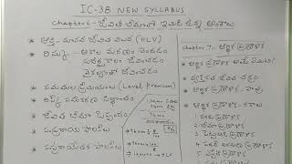 IC 38 Chapter 6 and Chapter 7 TELUGU [upl. by Ffej]