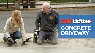 How to Pour a Concrete Driveway  Ask This Old House [upl. by Hsemin748]