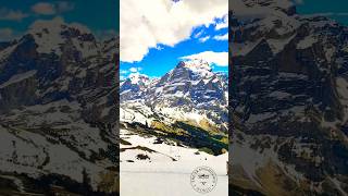 Grindelwald Mountains Switzerland travel nature fyp calm relax snow swiss exploreadventure [upl. by Eimmis]