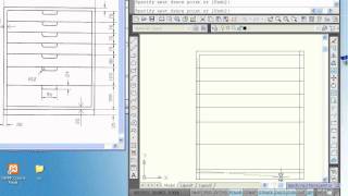 AutoCAD how to draw cabinet [upl. by Akived]