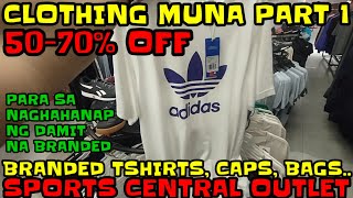 SPORTS CENTRAL OUTLET AT MGA APPARELL ON SALE PART 1 MGA TOL SAPATOS SA PART 2 [upl. by Wesle665]