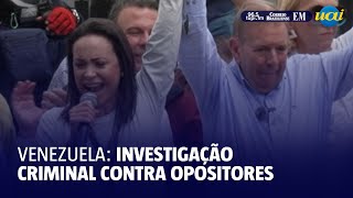 Venezuela abre investigação criminal contra María Corina Machado e Edmundo González [upl. by Iblok]