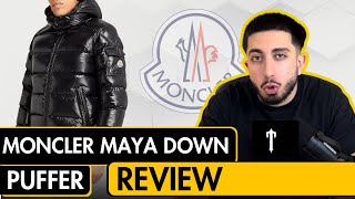 I Saved £300 on Moncler in Rome  Moncler Maya Down Puffer Jacket Review [upl. by Milty682]