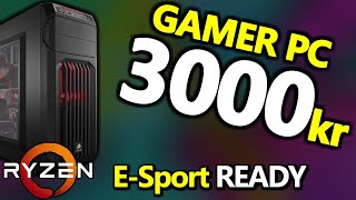 Byg en BILLIG Gamer PC til 3000kr R3 2200G 240GB SSD OPDATERET [upl. by Mccarty]