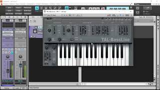 Free VST Bass Synth Arpeggiator  TAL BassLine [upl. by Smailliw372]