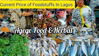 Current Price AGEGE Food amp Herbal market in Lagos [upl. by Griffith]