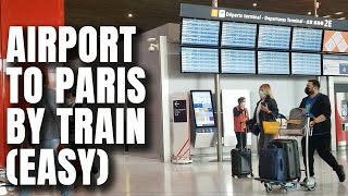 Train from Paris Airport CDG to Paris Center RER B [upl. by Fillander187]