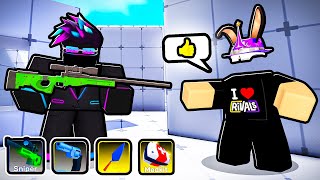 I used THE OWNERS SECRET LOADOUT in Roblox Rivals [upl. by Rorke]