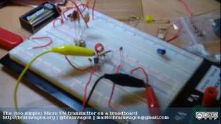 The too simple Micro FM transmitter on a breadboard [upl. by Tedmann]