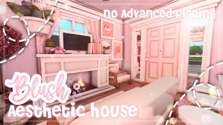 No Advanced Placing Blush Aesthetic Two Story House I Bloxburg Speedbuild and Tour  iTapixca Builds [upl. by Leoni73]